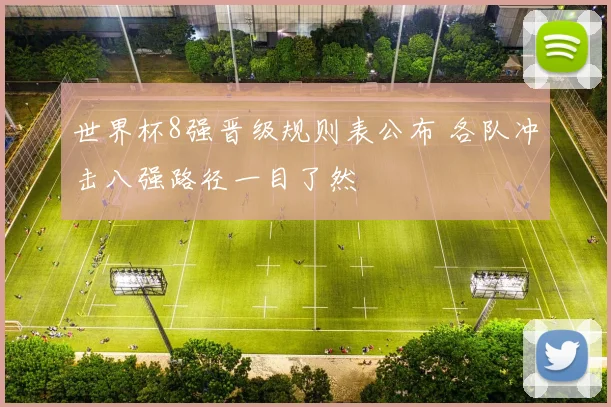 世界杯8强晋级规则表公布 各队冲击八强路径一目了然